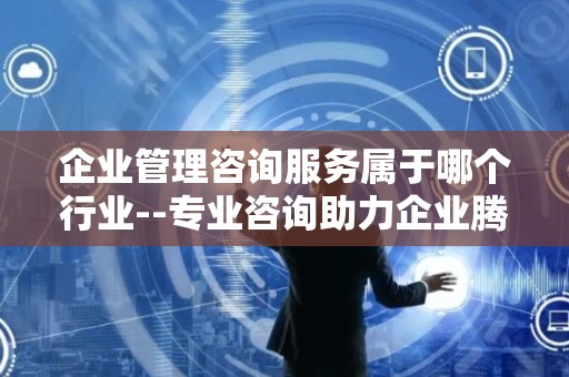 企业管理咨询服务属于哪个行业--专业咨询助力企业腾飞