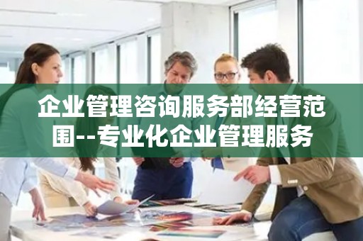 企业管理咨询服务部经营范围--专业化企业管理服务