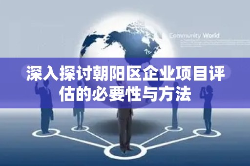 深入探讨朝阳区企业项目评估的必要性与方法