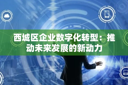 西城区企业数字化转型：推动未来发展的新动力