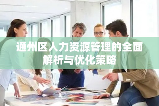 通州区人力资源管理的全面解析与优化策略