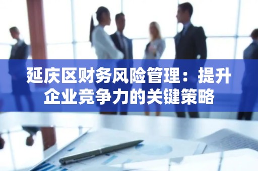 延庆区财务风险管理：提升企业竞争力的关键策略