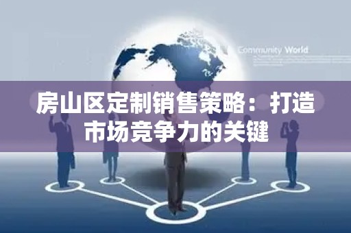 房山区定制销售策略：打造市场竞争力的关键