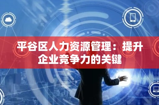 平谷区人力资源管理：提升企业竞争力的关键
