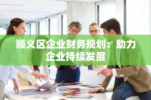 顺义区企业财务规划：助力企业持续发展
